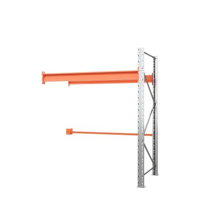 Дополнительный паллетный стеллаж 2000х1800х1100 мм. Ярусы: пол+1