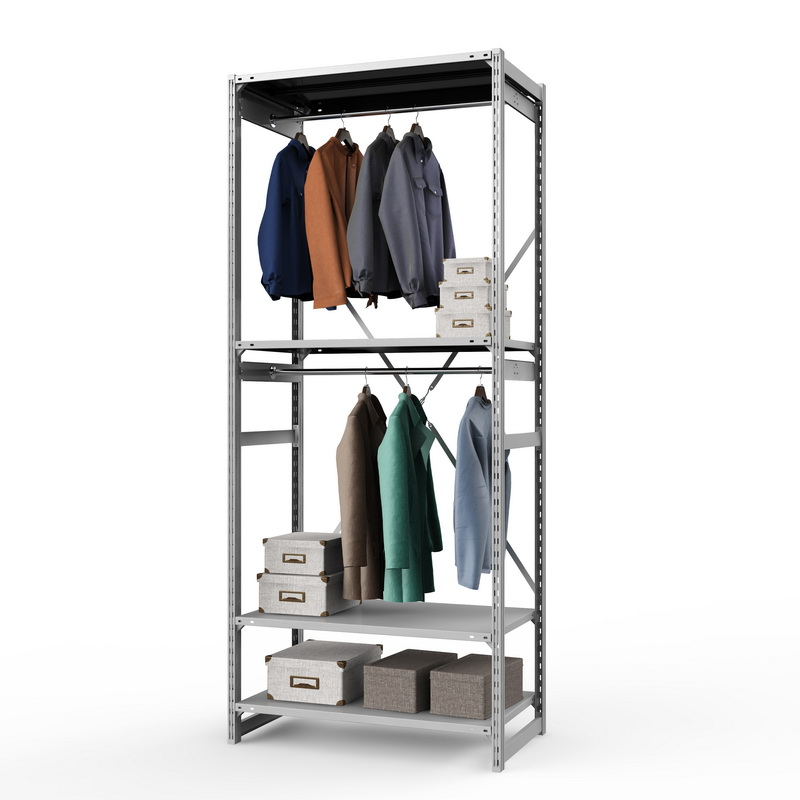 Стеллаж металлический для одежды ТСУ Универсальный, 2500х1000х500 мм. полки: метал. 4 шт.