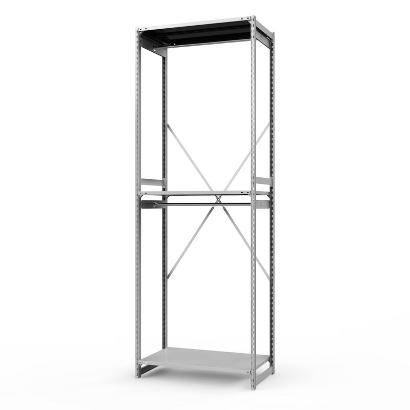 Стеллаж металлический для одежды ТСУ Универсал, 3000х1000х500 мм. полки: метал. усил. 3 шт.