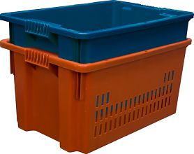 Ящик 600х400х300 дно сплошное, стенки перфорированные