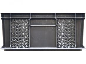 Ящик 600х400х180 мм дно сплош.стенки перф.без ручек морозостойкий