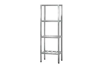 Стеллаж полочный СПЛп - 1200x600x1600 Profi Inox (полка перфорация 5 шт.)
