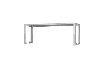 Полка-надстройка настольная ПННб - 1000x300x400 Base, цинк, 1 уровень