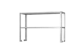 Полка-надстройка настольная ПННб - 1000x300x800 Base, цинк, 2 уровня