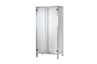 Шкаф для хлеба ШЗКп - 830x550x1800 Profi Inox, двери распашные, 7 уровней, без к-та замков