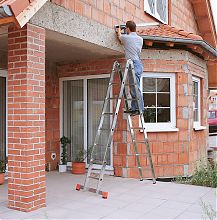 TRIMATIC Шарнирная двусторонняя стремянка, 2 х 8 пер.