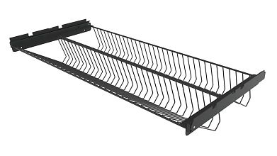 Обувница выдвижная двухъярусная 900 (Черный)