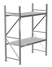 Стеллаж MS Pro 3000х2700х400, 2 яруса, оц.