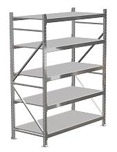 Стеллаж MS Pro 2000х1800х500, 5 ярусов, оц.