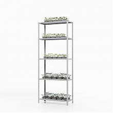 Стеллаж ТС Лайт 1500х700х400, 5 полок перф.