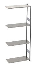 Стеллаж S90 3030х1000х400, 5 полок, доп. секция
