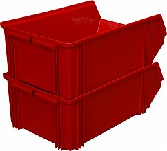 Пластиковый ящик 500х310х183 мм 7965 (красный)