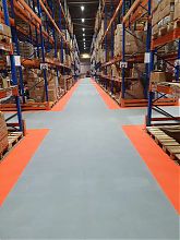 Тактильная плитка для слабовидящих, конус в ряд (300x300, ТПУ, клеевая основа)