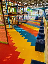 Тактильная плитка для слабовидящих, продольный риф (500x500, ПВХ)