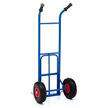 Тележка грузовая КГ-150-PU-1120-255 с откидной полкой, грузоподъемность 150 кг