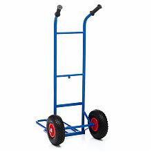 Тележка грузовая КГ-150-PU-1120-255 с откидной полкой, грузоподъемность 150 кг