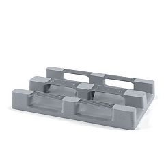 Гигиенический поддон V1 сплошной на трёх полозьях серый 1200х800х150 (02.110F.91.PE)