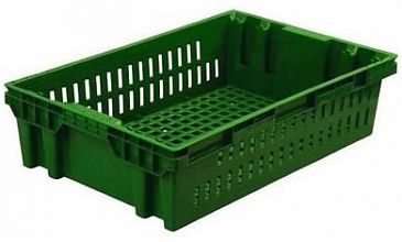 Ящик перфорированный 600x400x152 (зеленый)