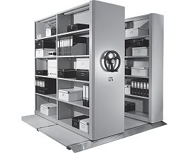 Передвижные архивные стеллажи