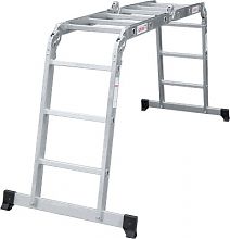 Лестница-трансформер алюминиевая, ширина 400 мм NV1322.4