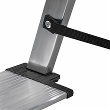 Стремянка алюминиевая двухсторонняя со ступенями 130 мм и площадкой 350х260 мм NV1127.6