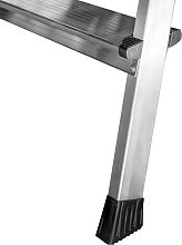 Стремянка алюминиевая двухсторонняя с площадкой 350х260 мм NV2120.3