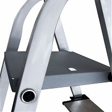 Стремянка алюминиевая со ступенями 130 мм и органайзером NV2118.4