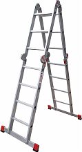 Профессиональная алюминиевая лестница-трансформер, ширина 400 мм NV3320.6