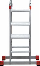 Профессиональная алюминиевая лестница-трансформер, ширина 400 мм NV3320.6