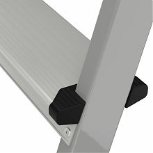 Стремянка стальная с алюминиевыми ступенями и органайзером NV1135.3