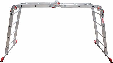 Профессиональная алюминиевая лестница-трансформер, ширина 400 мм NV3320.6