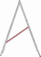 Лестница алюминиевая двухсекционная многофункциональная NV2220.19