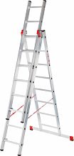Профессиональная алюминиевая усиленная трёхсекционная лестница NV3231.17