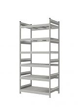 Стеллаж СТ-023 полочный 2500x1200x800 6 яруса окрашен