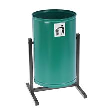 Металлическая урна «Уралочка Бюджет» (Мятно-зеленый шагрень)