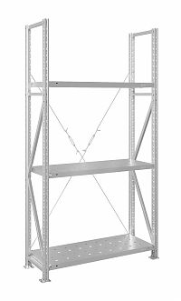 Стеллаж MS U 200x150x60/3 (Нагрузка на полку 300, перфорированная)