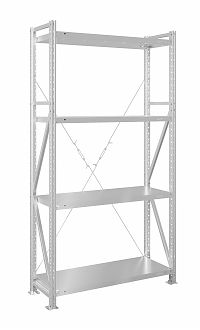 Стеллаж MS U 200x70x40/4 (Нагрузка на полку 300, сплошная)