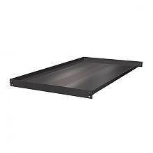 Тележка 2-х ярусная из нержавеющей стали СТ НЖ 2 (г/п 100 кг, 900x600 мм, колеса серая литая резина 125 мм, болтовое крепление)