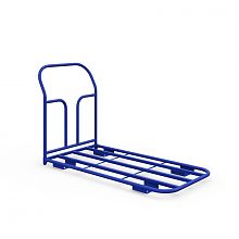 Тележка платформенная каркасная ТК 5 (г/п 500 кг, 1200x700 мм, колеса литая протекторная резина 200 мм)